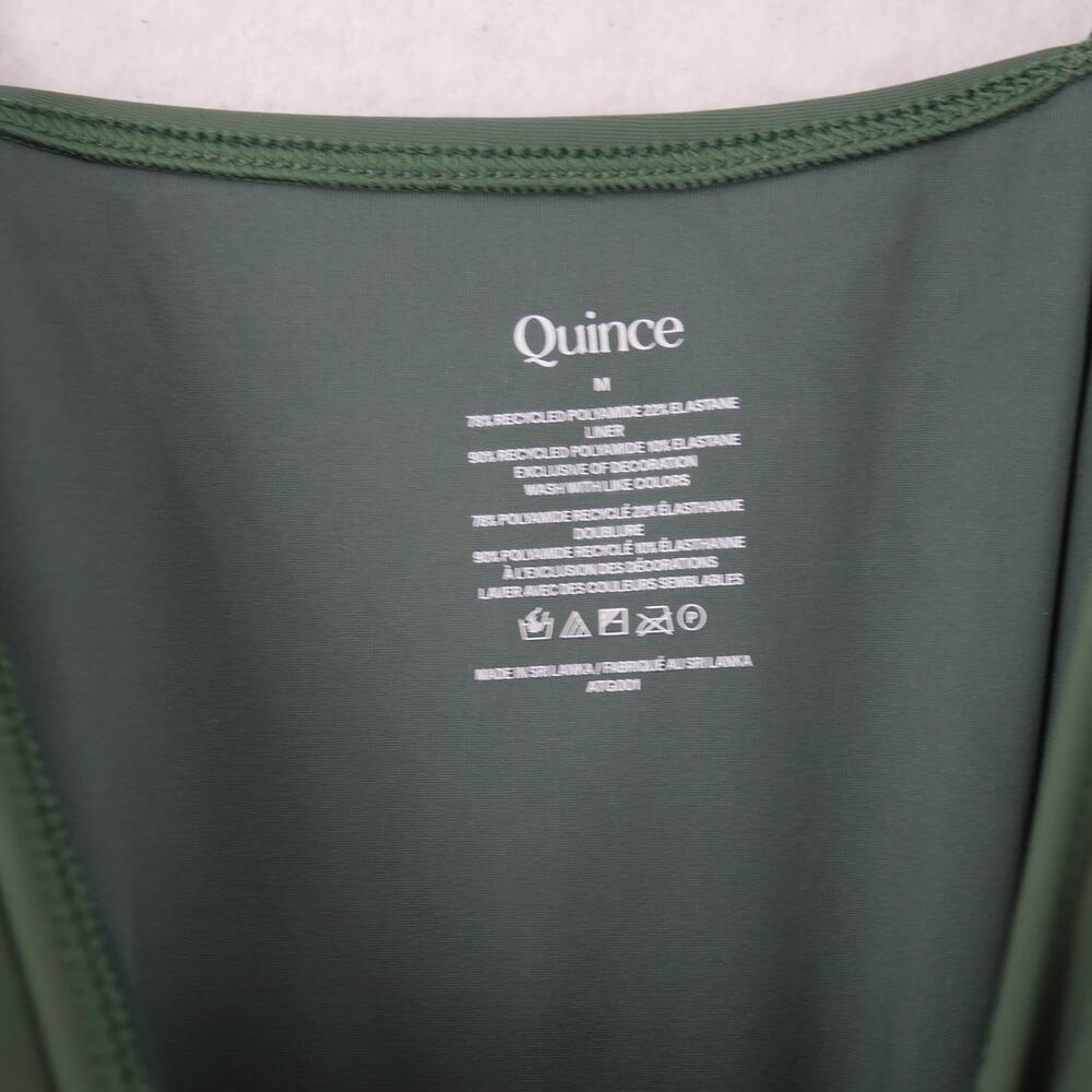 QUINCE Women's Medium Swimsuit Italian Cami One-Piece Palm Green NEW - Picture 8 of 11